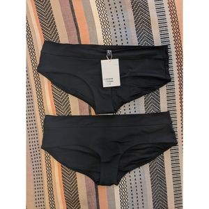 Other Stories black bikini bottoms, size 8 and 10